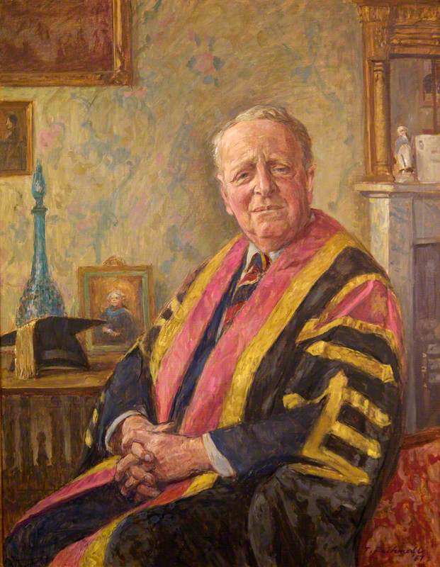 Sir Cennydd Traherne (1910-1995) by Thomas Roland Rathmell (1912-1990) courtesy of Cardiff University 