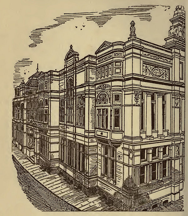 Old Library West side from Ballinger 1895 