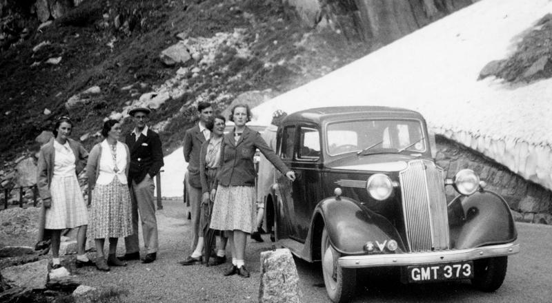 Gillham Family with Car known as Gillham Motor transport in 1939 Germany