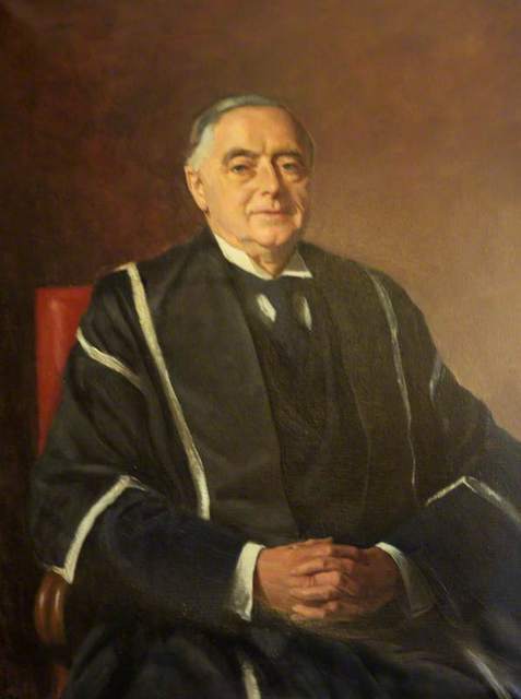 Sir Frederick Rees (1883-1967), Principal of Cardiff University by Oswald Hornby Joseph Birley (1880-1952)