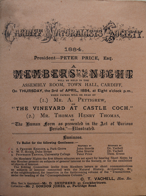 Members Evening 1884