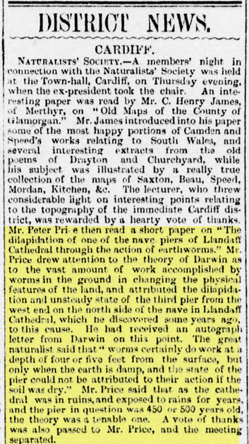 Western Mail of 6th April 1883